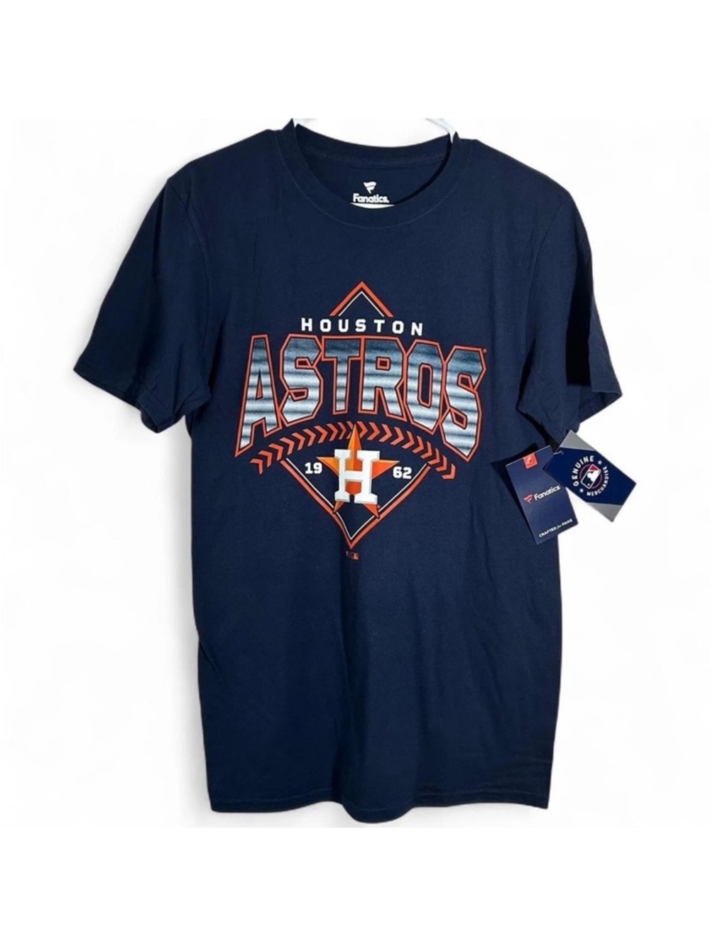 Houston Astros MLB Baseball Fanatics Short Sleeve Shirt Blue Men's Size Medium